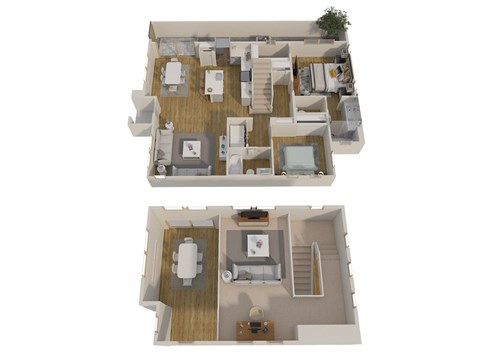 2 bedroom floor plan  the residences at sawmill estates apartments in